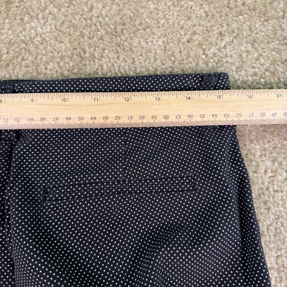 Old Navy Pants Womens Size 4 Black Polka Dot Harper Cropped 30x24 E739 - Picture 9 of 13